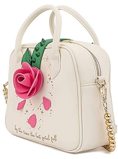 Loungefly Disney Beauty and the Beast Rose Crossbody Faux Leather Bag