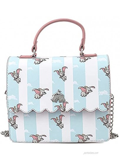 Loungefly Disney Dumbo Flying All Over Print Crossbody Purse Handbag