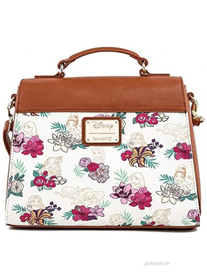 Loungefly Floral Disney Princess Crossbody Bag Standard