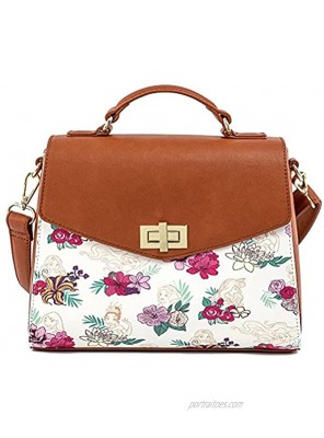 Loungefly Floral Disney Princess Crossbody Bag Standard