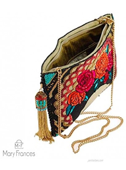 Mary Frances Beaded-Embroidered Frida Crossbody Handbag Multicoloured