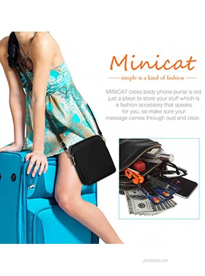 MINICAT Small Travel Crossbody Purse Cell Phone Purse Handbags Crossbody Shoulder Bags for Women