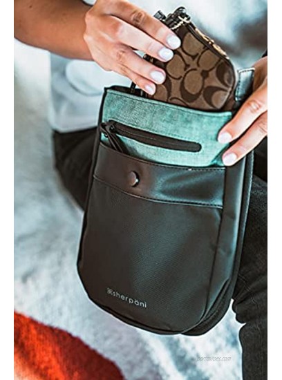 Sherpani Prima Anti Theft Crossbody Bag Travel Crossbody Purse Small Shoulder Bag Small Purses for Women RFID Protection