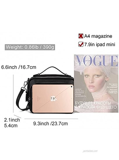Small Crossbody Bags for Women Leather Shoulder Purses Vegan women Cross body Bag Multi Pocket Purse and Handbag Lightweight