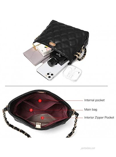 Small Crossbody Bags for Women Purses Fashion Leather Lightweight Handbags Shoulder Bag