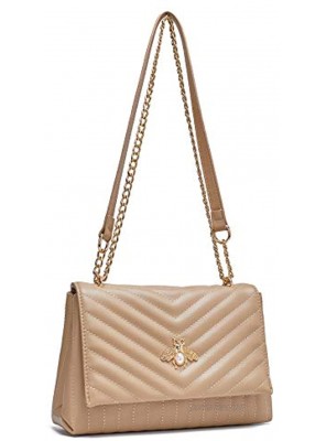 Small Crossbody Bags for Women Stylish Quilted Purses and Handbags with Double Chain Design