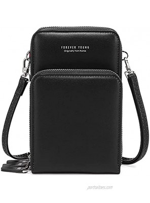 Small Crossbody Phone Bag Cell Phone Purse Wallet for Women with Credit Card Slots