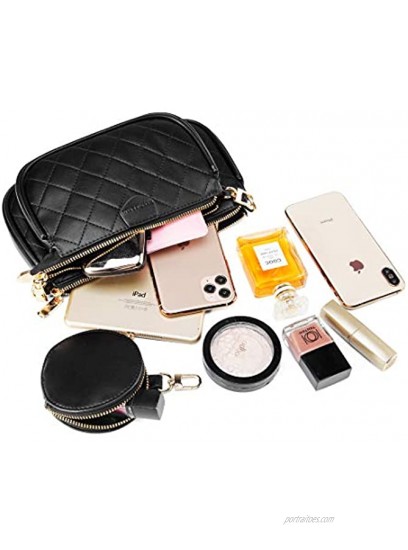 Small Rhombic Crossbody Bags for including 3 Size Bag Women Multipurpose Golden Zippy Handbags with Coin Purse