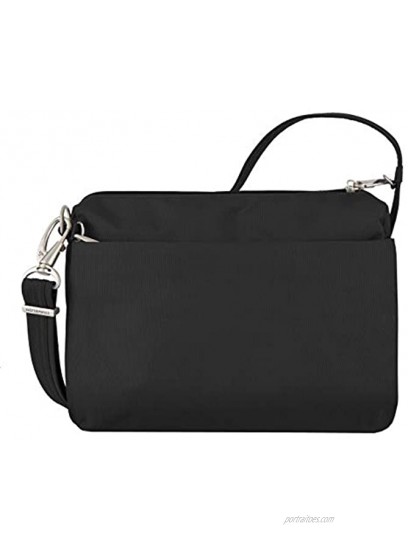 Travelon Anti-Theft-Class Small East West Crossbody Bag Black 10.5 x 8 x 2.5