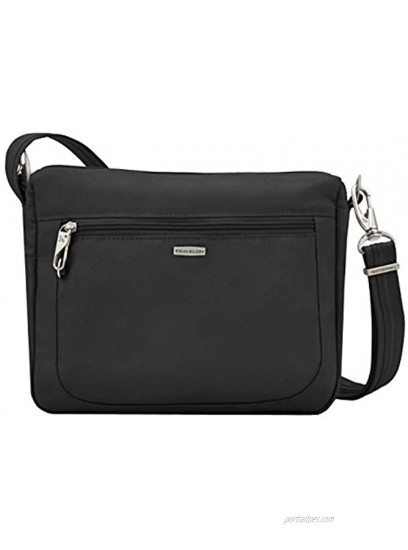 Travelon Anti-Theft-Class Small East West Crossbody Bag Black 10.5 x 8 x 2.5