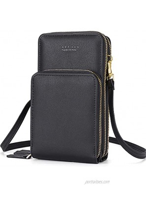 Valleycomfy Small Crossbody Bag For Women Touch Screen Cell Phone Purses and Wallet Lightweight Travel Handbag
