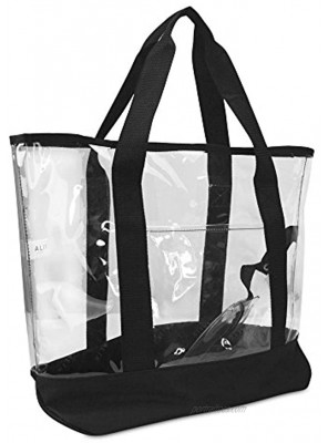 20" Large Clear Tote Bag with Small Pouch