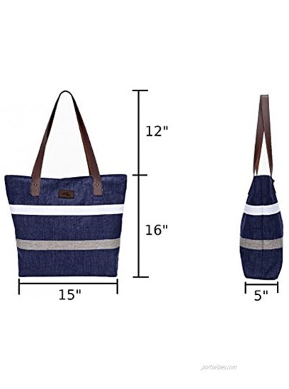 Aleah Wear Shoulder Tote Bag Purse Top Handle Satchel Handbag For Women Work School Travel Business Shopping Casual Upgraded