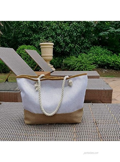 CIOOU large Beach Bags for Women Straw Beach Bags and Totes with Zipper for Pool Gym Travel Daily Bags Waterproof Lining