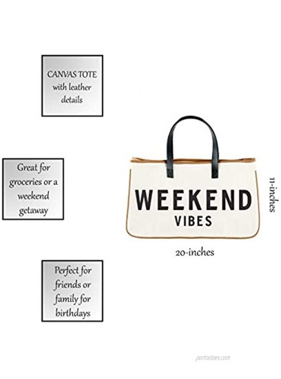 Creative Brands D3712 Hold Everything Tote Bag 20 x 11 Weekend Vibes
