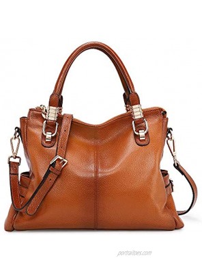 Kattee Women's Genuine Leather Purses and Handbags Satchel Tote Shoulder Bag