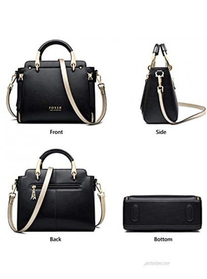 Leather Handbags for Women Ladies Top-handle Bags with Adjustable Strap