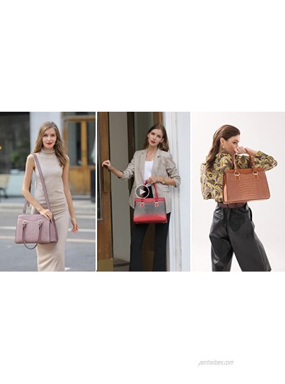 LJOSEIND Women’s Handbags Designer Satchel Purse Structured Shoulder Bags Work Top Handle Bags Totes