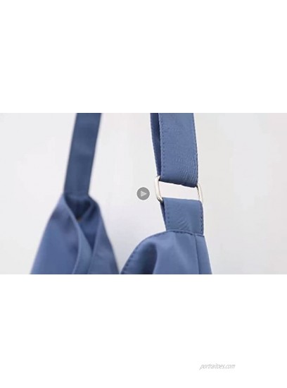 Mfeo Women's Retro Large Size Nylon Shoulder Bag Crossbody Handbag Casual Tote