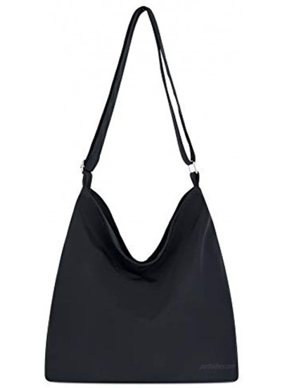 Mfeo Women's Retro Large Size Nylon Shoulder Bag Crossbody Handbag Casual Tote