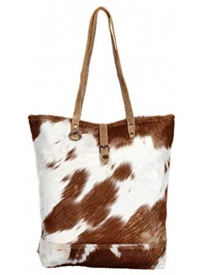 Myra S1285 Chestnut Hair On Tote Bag Brown One Size