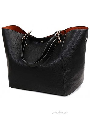 Tote Handbags for Women Faux Leather Hobo Bags Large Bucket Travel Purse