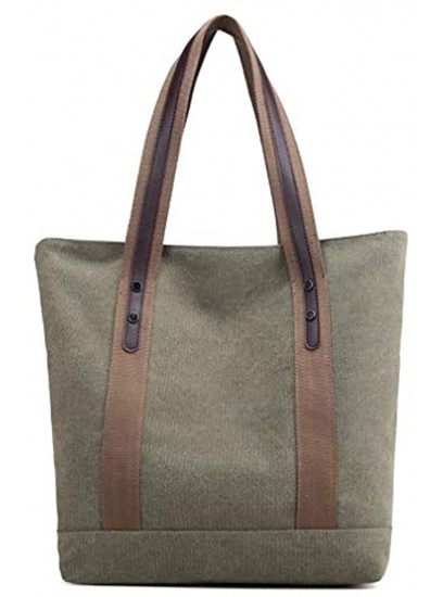 Women's Canvas Shoulder Bags Retro Casual Handbags Work Bag Tote Purses