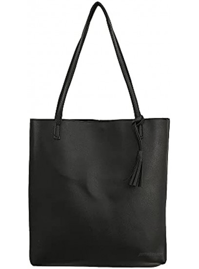 Womens Handbag Pu Leather Bucket Tote Purse And Handbags Medium Satchel Hobo Purse Designer Work Shoulder Bags
